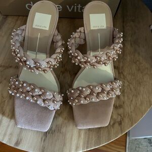 Dolce Vita rose pearl heels